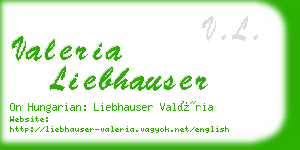 valeria liebhauser business card